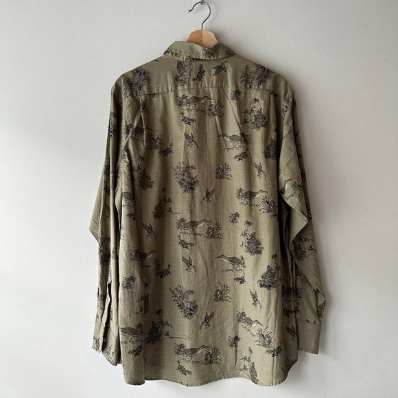 Daniel Cremieux Long Sleeve Bird Print Button Down Shirt - Picture 4 of 5